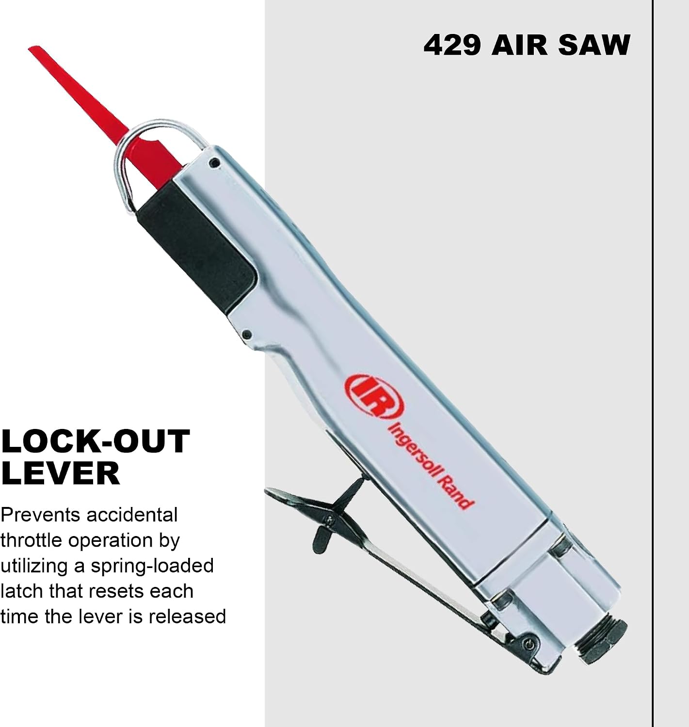 Ingersoll Rand 429 Reciprocating Air Saw, 3/8' Stroke Length, 10,000 Strokes per Minute, 1.3 lbs