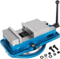 Happybuy 6 Inch Heavy Duty Milling Vise Bench Clamp Vise High Precision Clamping Vise 6 Inch Jaw Width with 360 Degrees Swiveling Base CNC Vise