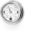 Classic Chrome Moon Gardening Clock - Lunar Harmony Guide with Moon Clocks -Essential Gardening Tool for Biodynamic & Organic Gardening - Get the Best Results and Transform Your Garden