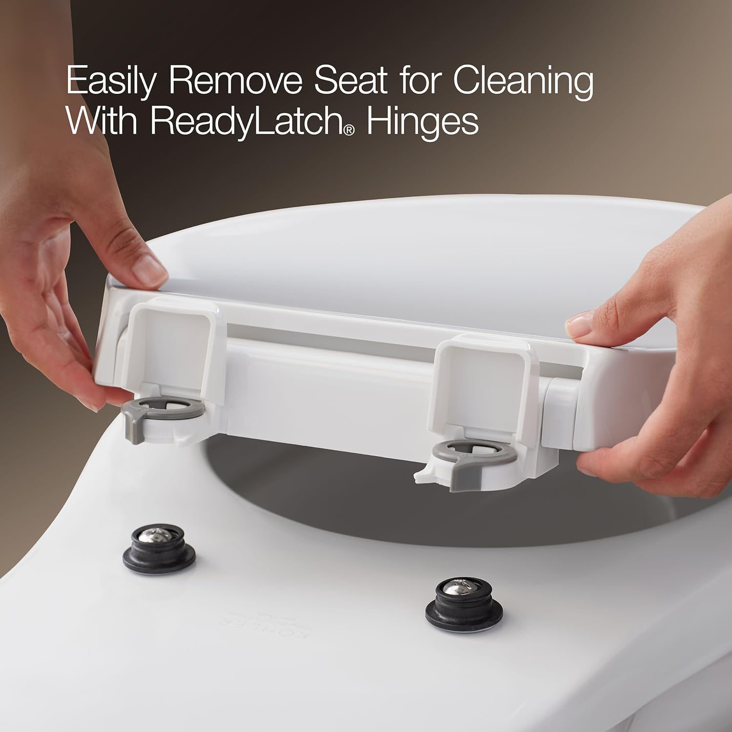 KOHLER CACHET® Nightlight Soft Close Toilet Seat Elongated, ReadyLatch®, Grip-Tight Hardware, Dune