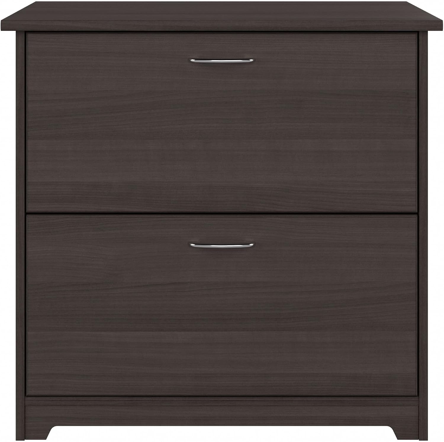 Bush Home Cabot 2 Drawer Lateral File Cabinet in Heather Gray, Home Office Chest for Letter, Legal, and A4-size Document Storage