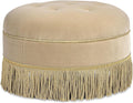 Jennifer Taylor Home Yolanda 24' Round Upholstered Accent Ottoman