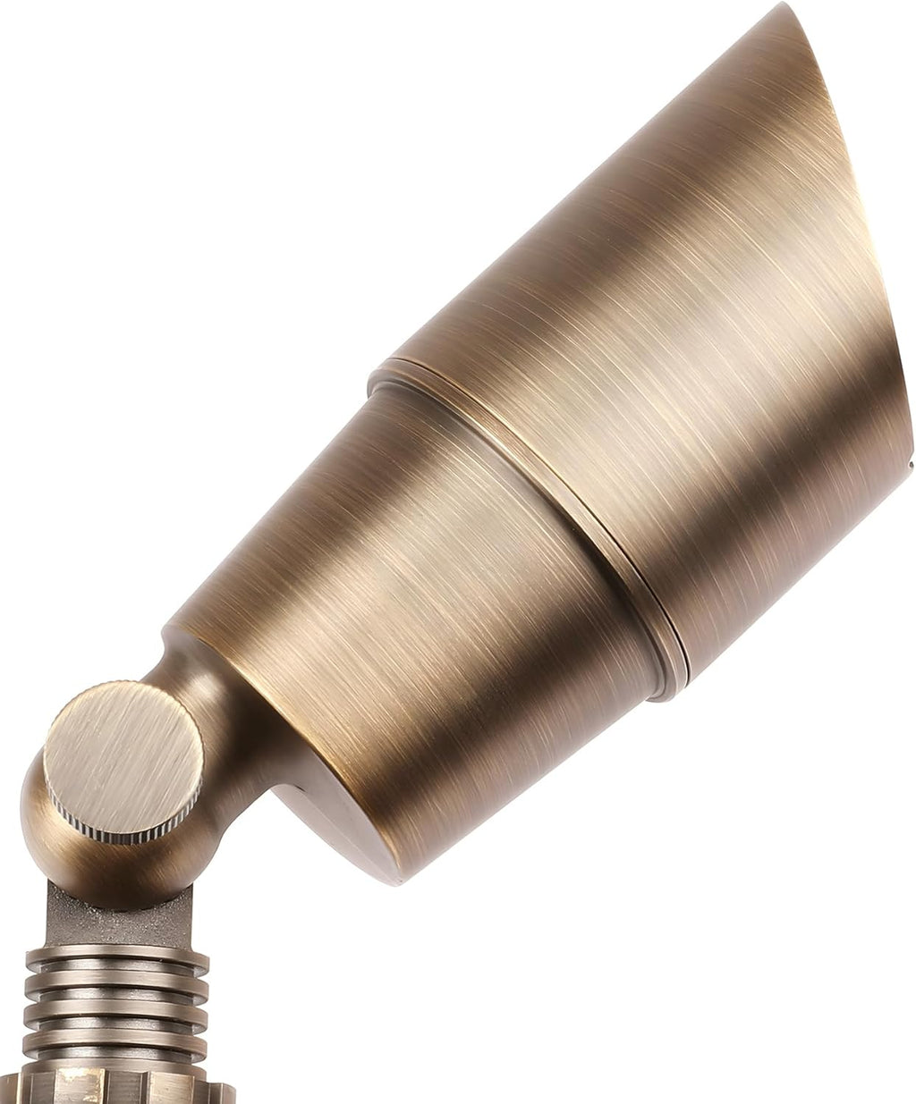 PARTPHONER Solid Brass Low Voltage Landscape Lighting, Wired 12V LED Landscape Spotlights with Aluminum Housing MR16 Bulb, Heavy Duty Outdoor Waterproof Up Lights for Garden, Yard, Trees, 4Pack