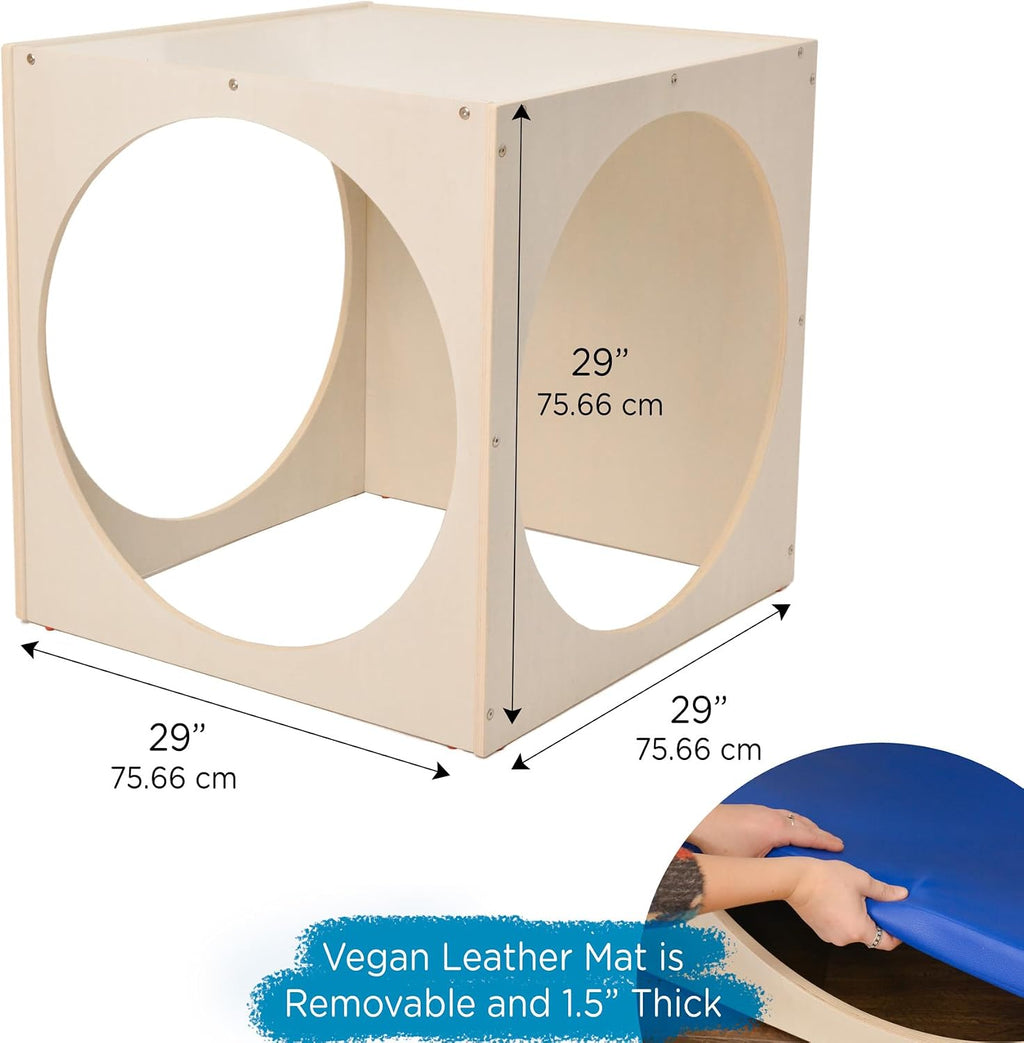 Children's Factory Reading Cube, Toddler Reading Nook & Kids Bookshelf for Reading