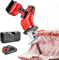 Electric Bone Saw with Battery, 0-3000rpm Stainless Steel Saw Blade, LED Lighting, Cordless Reciprocating Saw for Wood, Trees, Metal, PVC Pipe