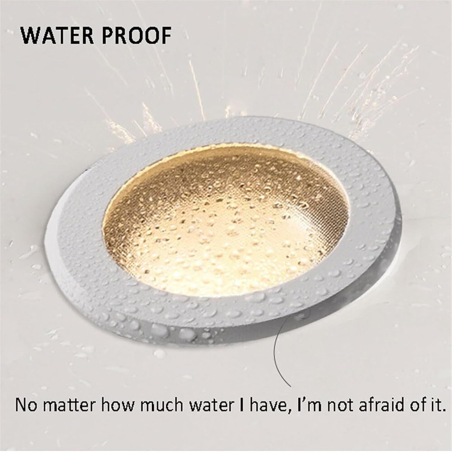 7W/12W/15W Ceiling Recessed Aluminum Panel - IP65 Waterproof Rustproof Recessed Shower Spotlight for Indoor & Outdoor Wet Areas