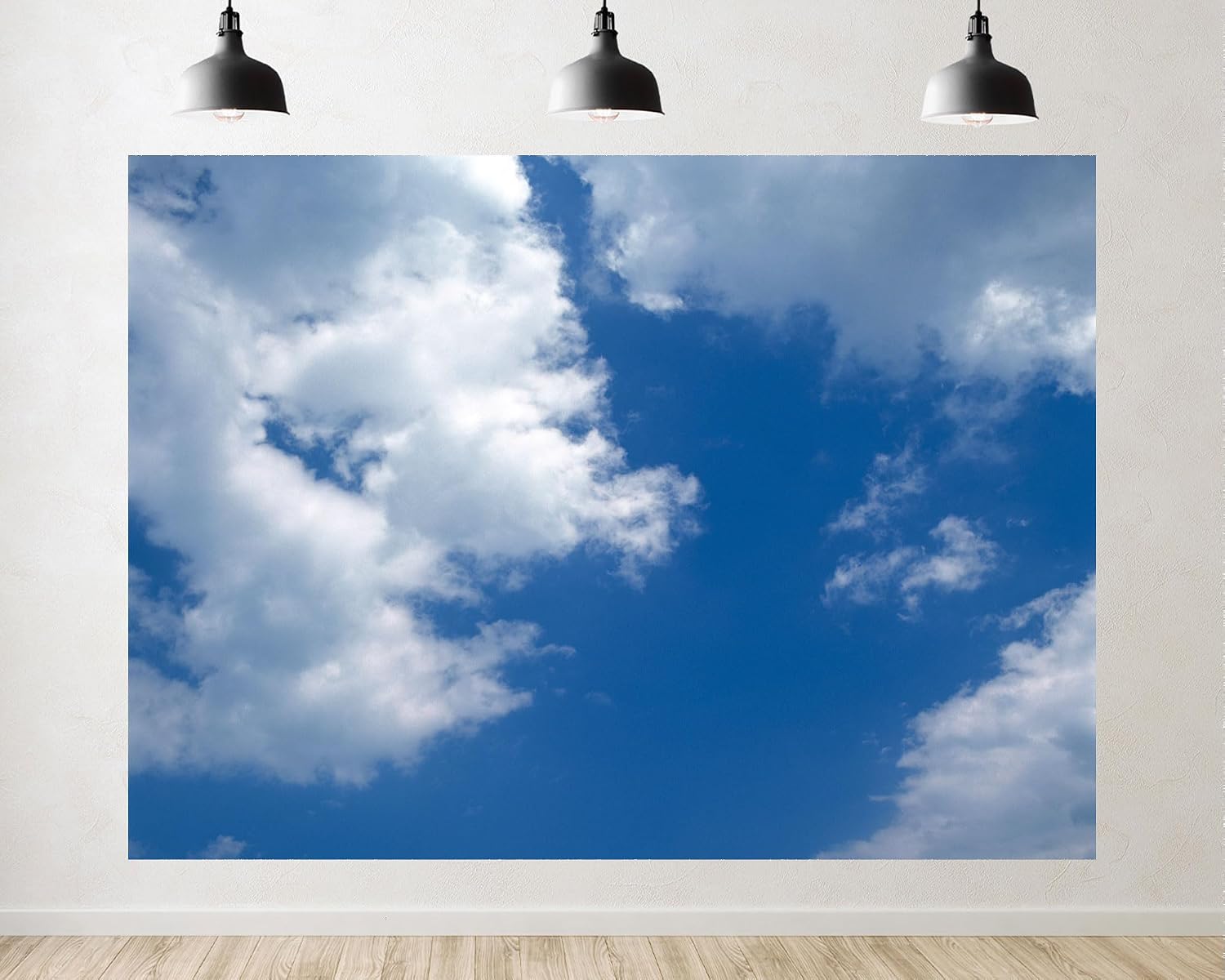 Trykid 20x10ft Blue Sky White Clouds Backdrop Clear Sky Clouds Natural Scenery Photography Background Newborn Baby Shower Wedding Birthday Party Decoration Photo Studio Prop Fabric