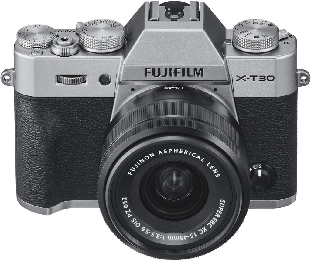 Fujifilm X-T30 Mirrorless Digital Camera w/XC15-45mm Kit - Silver