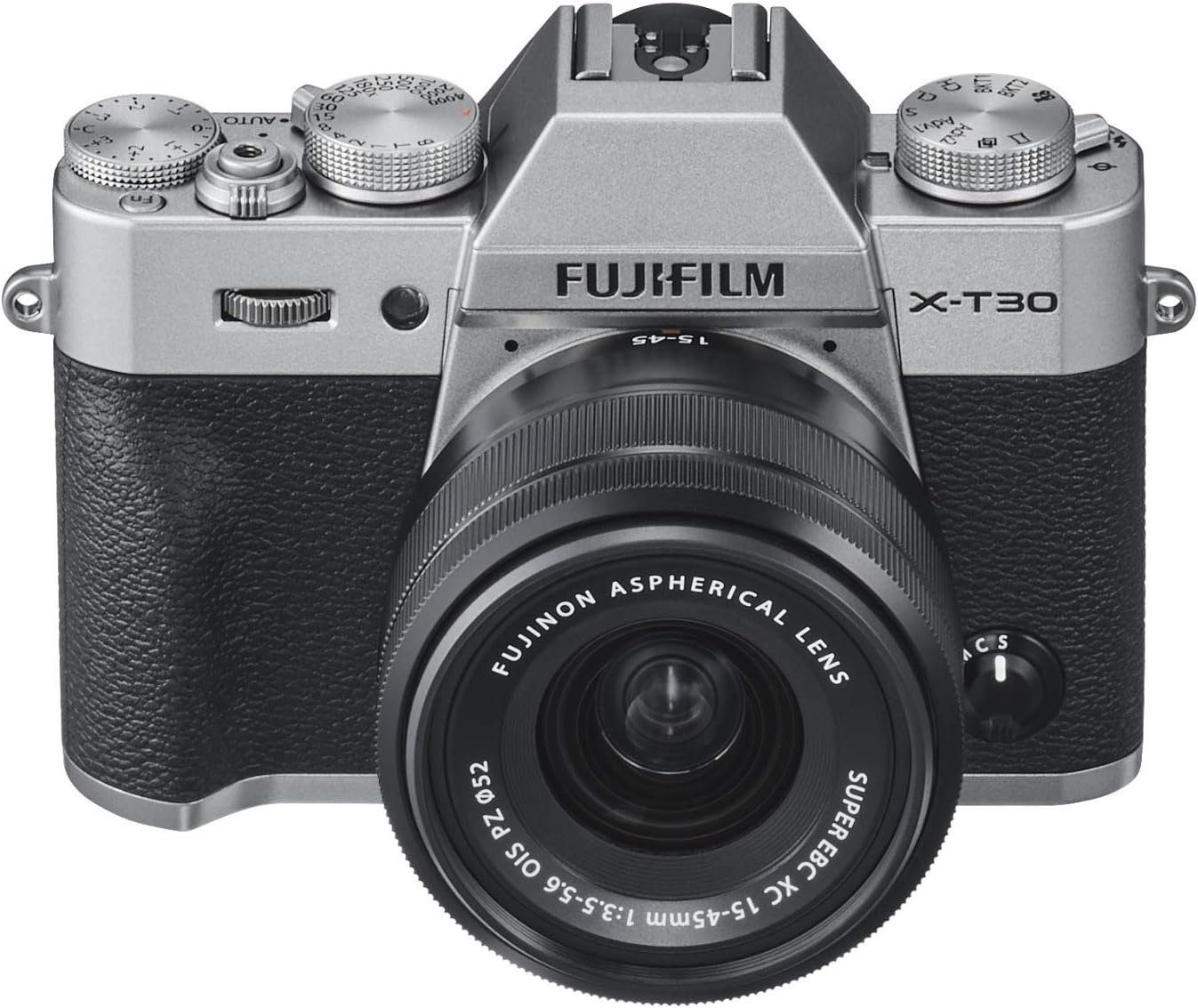 Fujifilm X-T30 Mirrorless Digital Camera w/XC15-45mm Kit - Silver