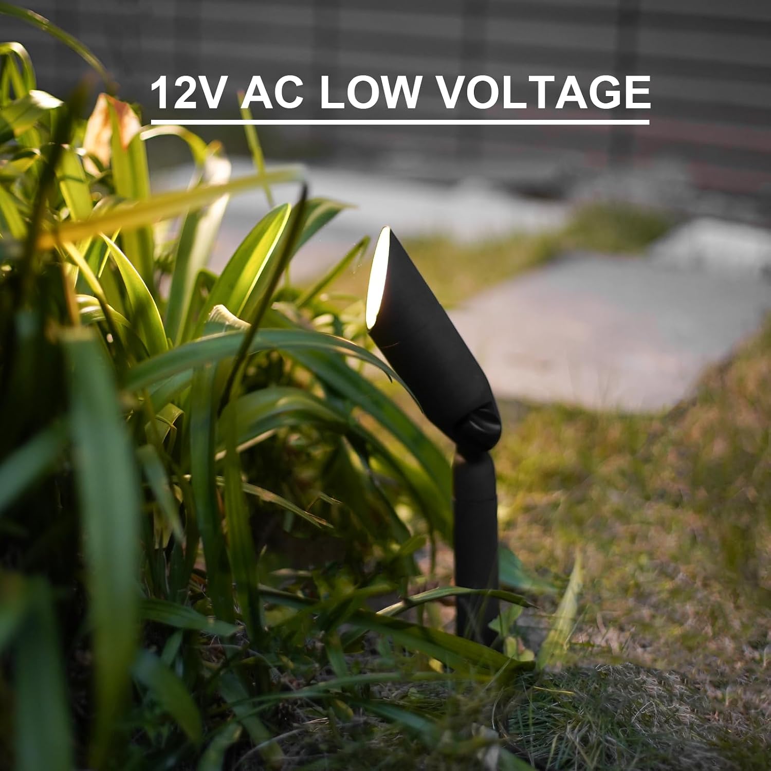GOODSMANN Landscape Lighting 12V AC Spotlights 8PK 3W LED Landscape Lights 100 Lumens Spot Light MR11 Replaceable Bulb 2900K Tree Lights Garden Up Light Hardwired Lighting Cable Connectors