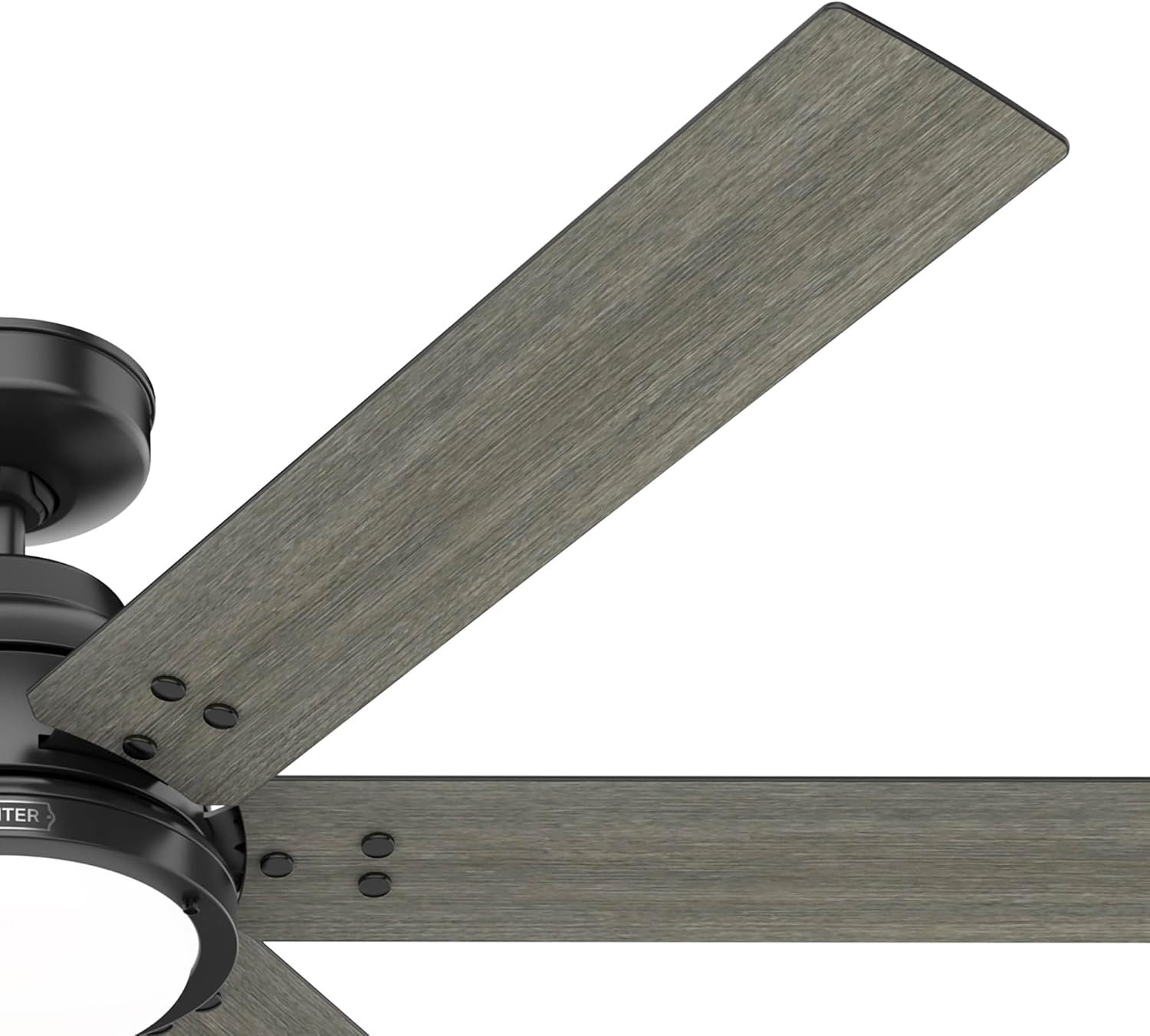 Hunter Fan Smart WiFi LED Ceiling Fan, 60 inch Matte Black Indoor Smart Ceiling Fan with Remote, App Control with Speed and Lighting, Compatible for smart home devices (Renewed)