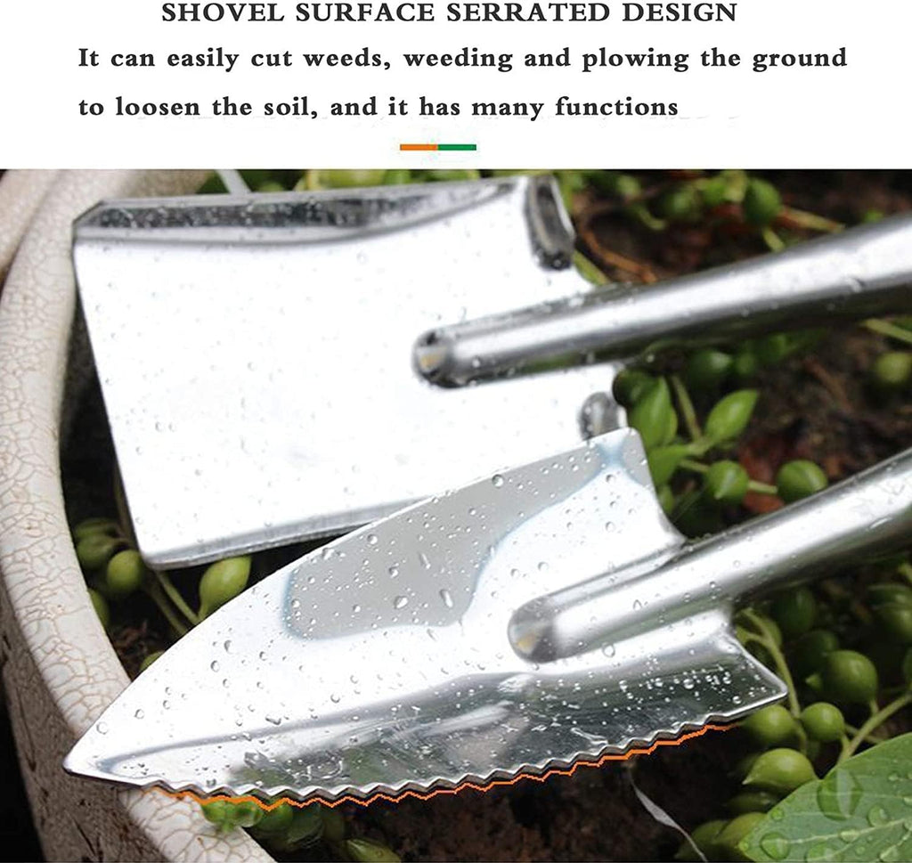 Garden Tools Set, 3 Piece Heavy Duty Gardening Tools, Stainless Steel Garden Tool Set Outdoor Gardening Hand Tools -Gift for Women and Men