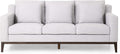 Christopher Knight Home Elliston Sofas, Light Grey + Dark Walnut