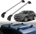 ERKUL Heavy Duty Roof Rack Cross Bars for Buick Envision 2021-2026 | Upgraded Aero Aluminum Crossbars with Smart Clamp System | Compatible with Flush Rails - Silver