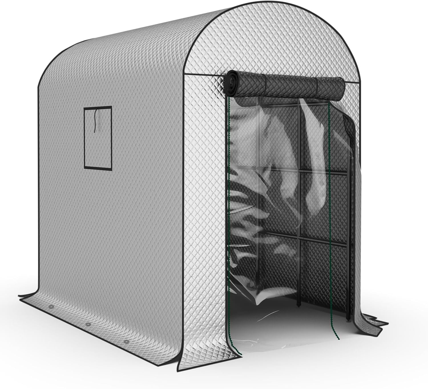 BUKLIYN Greenhouses for Outdoors - 90.5'' × 50.8'' × 89.3'' Walk in Plant Greenhouses,Double-Layer Covering - PVC Film and Cotton Film, Suitable for All Seasons