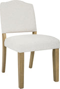 HomePop Open Back Dining Chair - Cream Textured Woven (Single Pack)