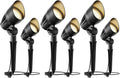 Malibu Landscape Lighting Outdoor 50W Spotlight Waterproof Halogen Floodlight Low Voltage Lights 380Lumen Warm White with Stake for Garden Yard Pathway Lawn Driveway Outdoor Lighting 6Pack 8301-9601