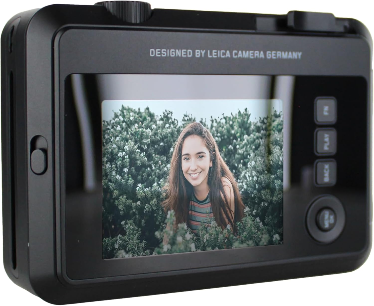 Leica Sofort 2 Hybrid Instant Photo Film and Digital Camera (Black) (19190) with LCD Display Bundle with Fujifilm Instant Film 100 Sheets + 128 GB Memory Card + Bag + Cleaning Kit