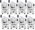 U`King 60W Moving Head Lights, White Moving LED DJ Lights RGBW Stage Light with Remote 8 GOBO 8 Colors Spotlight by DMX 512 Controlled 9/11 Channel for Church KTV Club Concert Party Wedding(8PCS)