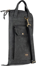 Meinl Percussion Drumstick Bag — Vintage Hyde — for Sticks, Mallets, Brushes and Rods, Heavy-Duty Fabric with Shoulder Strap Plus Floor Tom Hooks