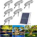 Outdoor Landscape Spotlights Solar Lights Outdoor,Landscape Spotlights,LED Low Voltage Landscape Tree Ring Lights,for Park Lawn (Gold Light Pack of 6)
