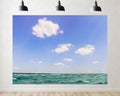 Trykid 20x10ft Clear Blue Ocean Backdrop Fresh Bright Airy Lively Inspired Photography Background for Wedding Bridal Shower Event Decor Party Decoration Photo Booth Prop Fabric