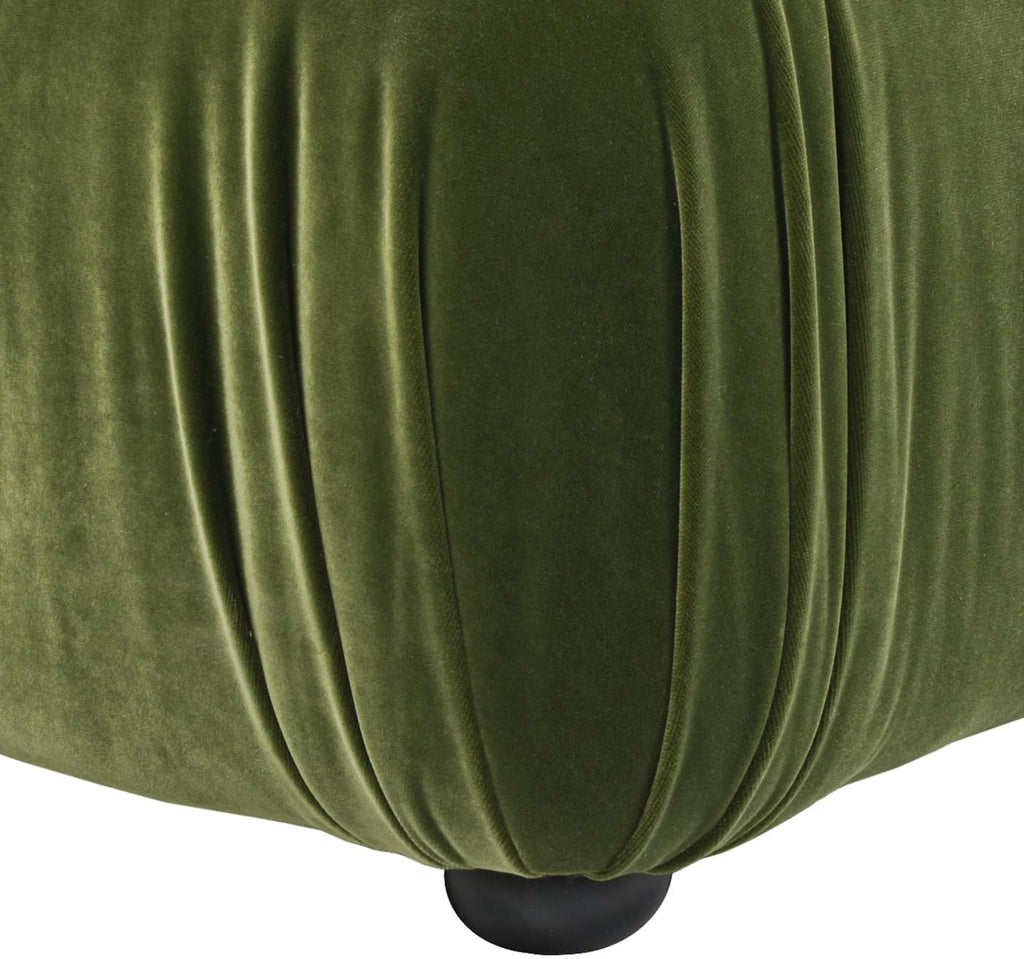 Jennifer Taylor Home Marcel 36' Bubble Modular Modern Cocktail Ottoman, Olive Green Performance Velvet