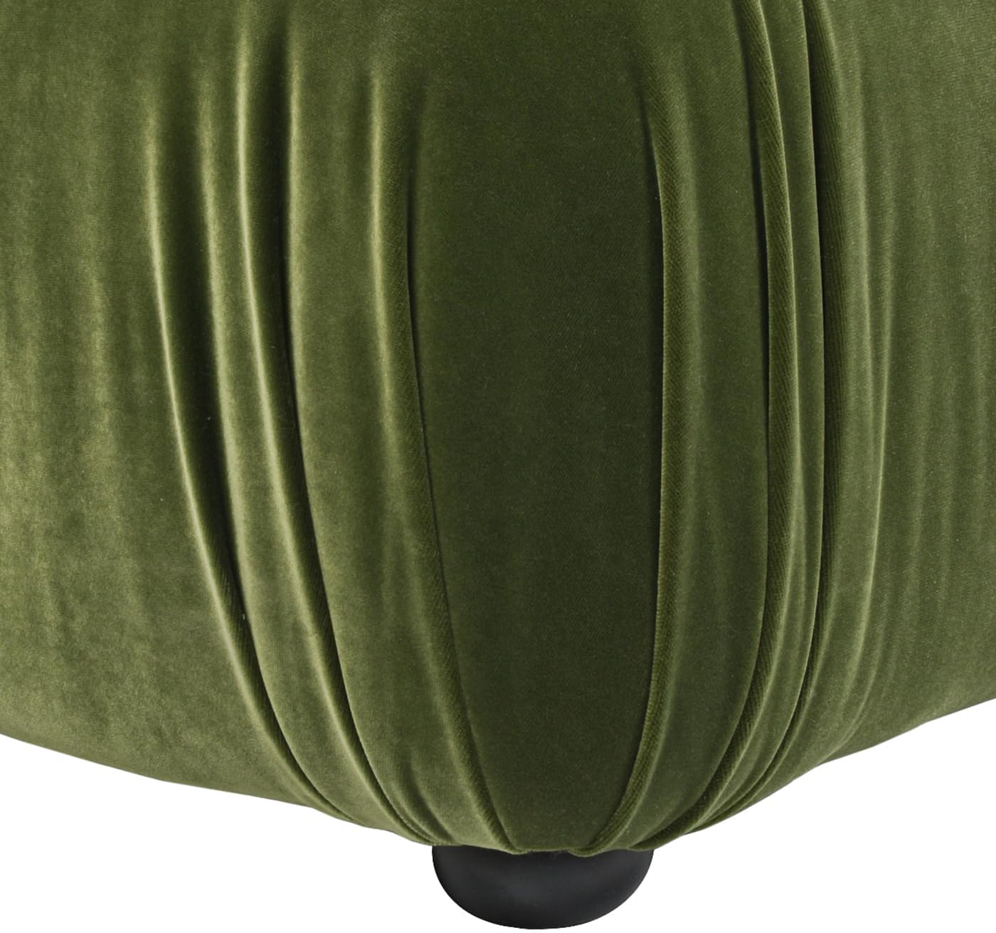 Jennifer Taylor Home Marcel 36' Bubble Modular Modern Cocktail Ottoman, Olive Green Performance Velvet