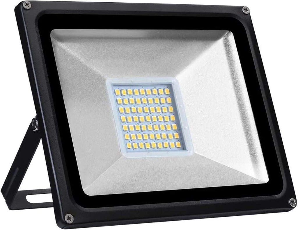 Solar Flood Lights LED Outdoor Floodlight,50W Waterproof Ip65,4000Lm,Warm White, Bright Security Spotlight for Garden, Square, Billboard
