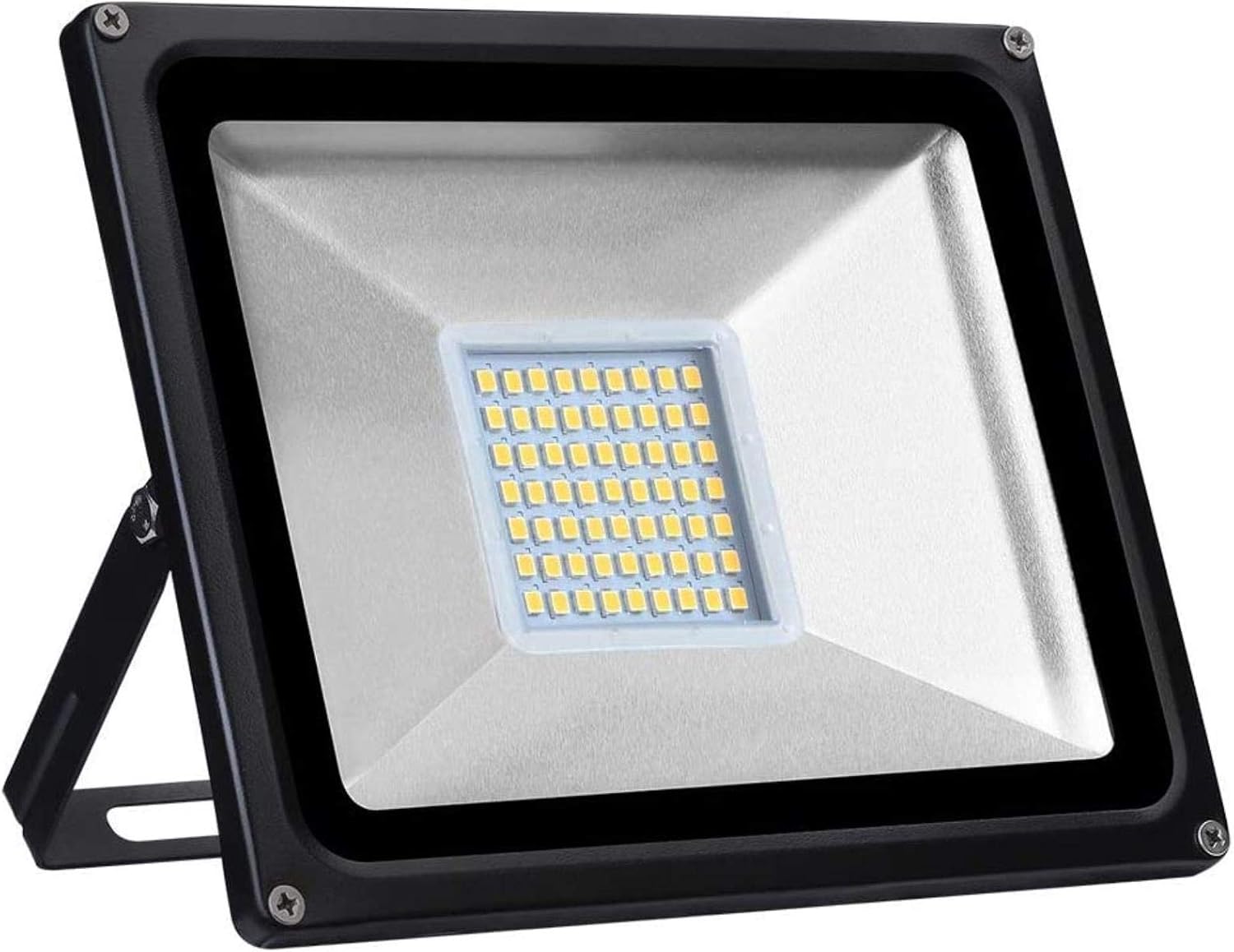 Solar Flood Lights LED Outdoor Floodlight,50W Waterproof Ip65,4000Lm,Warm White, Bright Security Spotlight for Garden, Square, Billboard