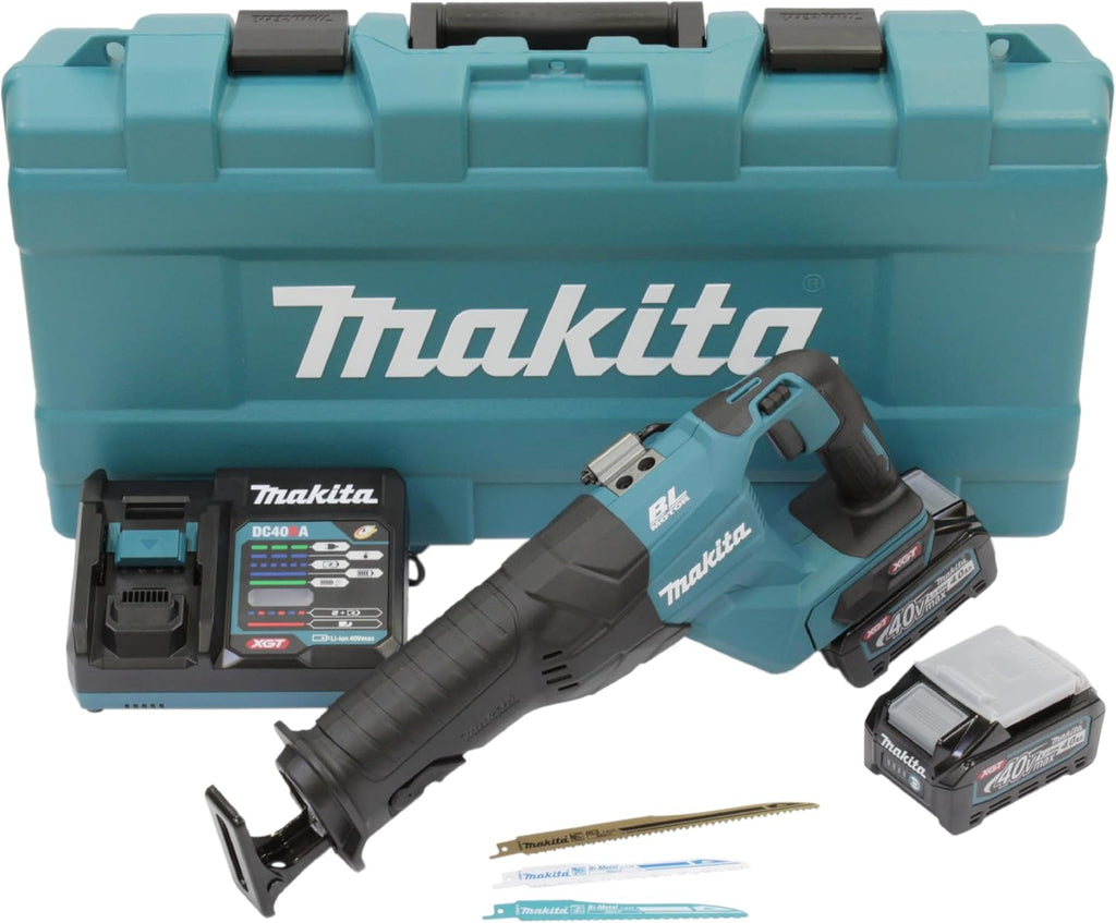 Makita JR001GM201 Cordless Reciprocating Saw 40 V Max. / 4.0 Ah 2 Batteries + Charger in Transport Case