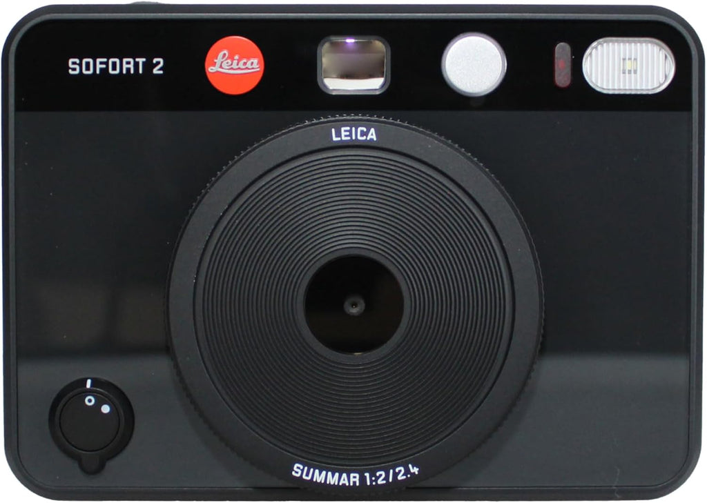 Leica Sofort 2 Hybrid Instant Photo Film and Digital Camera (Black) (19190) with LCD Display Bundle with Fujifilm Instant Film 100 Sheets + 128 GB Memory Card + Bag + Cleaning Kit