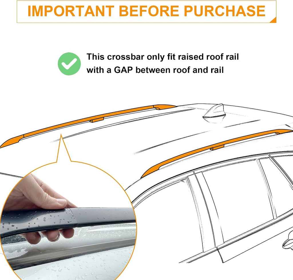 Autekcomma Heavy Duty Roof Rack Crossbars Replacement for 2007-2026 Toyota 4Runner,Anti-Corrosion,Aircraft Aluminum Black Matte with Anti-Theft Locks (ONLY FIT Original EXISTING Side Rail)