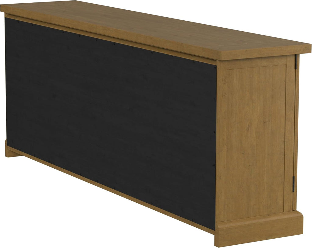 Coaster Home Furnishings - Florence - 4-Doors Solid Wood Buffet Storage Cabinet - Sideboard with Drawers - Dining Room & Kitchen Storage - Rustic Honey - 180205