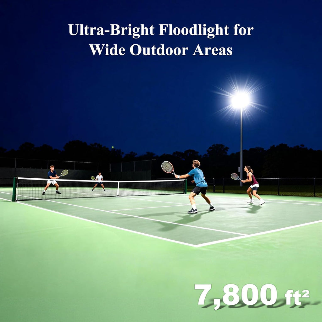 42000LM LED Parking Lot Light, 3 Pack 100W Stadium Light with Photocell, Super Bright 6500K Barn Lights Dusk to Dawn IP67 Waterproof Security LED Exterior Lights for Yard, Roadways