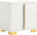 Coaster Home Furnishings Marceline Contemporary Wood 2-Drawer Bedroom Nightstand Bedside Table Organizer Unit White 222932