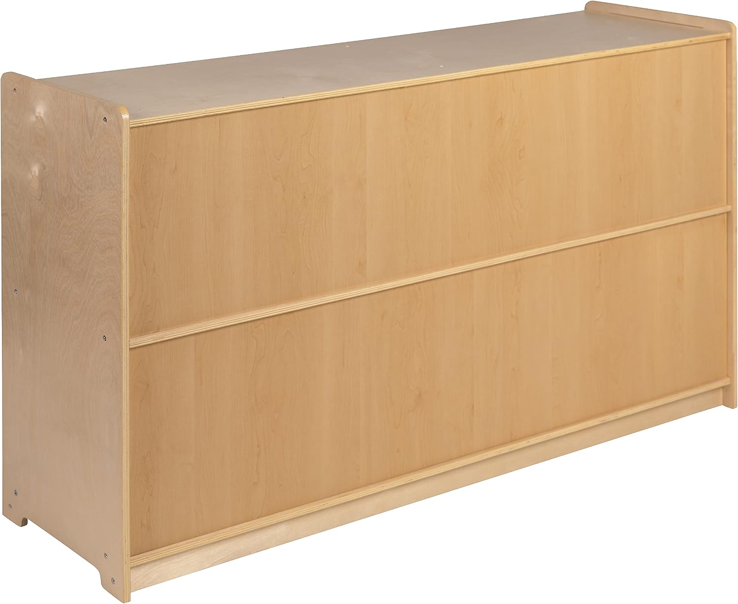 Flash Furniture Hercules Wooden 5 Section School Classroom Storage Cabinet for Commercial or Home Use - Safe, Kid Friendly Design - 30'H x 48'L (Natural)
