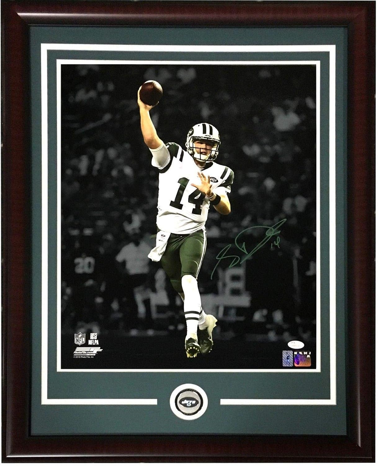 Sam Darnold signed 16x20 Spotlight photo framed Jets Seahawks rookie auto JSA - Autographed NFL Photos
