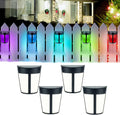 Outdoor Decorative Wall Lamp, RGB 7 Color Glow Solar Lighting Solar Powered IP65 Waterproof Light,Wall Mount Solar Light,for Porch Yard