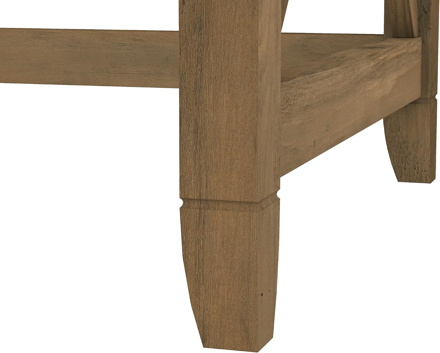 Bush Home Key West 48W Writing Desk in Reclaimed Pine