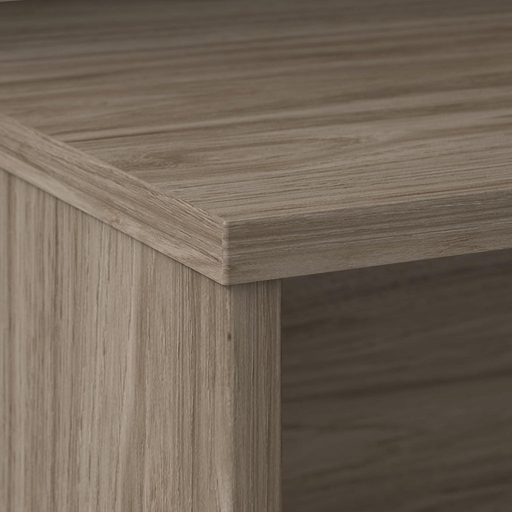 Bush Business Furniture Studio C 72W Computer Desk with Wire Management and Modesty Panel in Modern Hickory, Professional Table for Home Office and Corporate Office