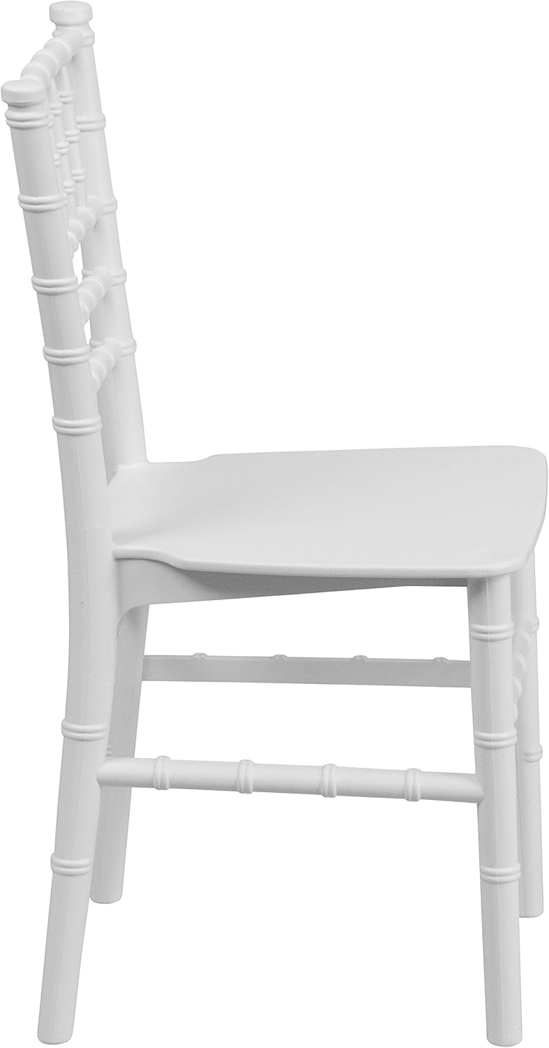 Flash Furniture Hercules Series Children's Resin Event Chairs, Commercial/Residential All Occasion Chairs for Kids, 330 lb. Static Weight Capacity, Set of 10, White