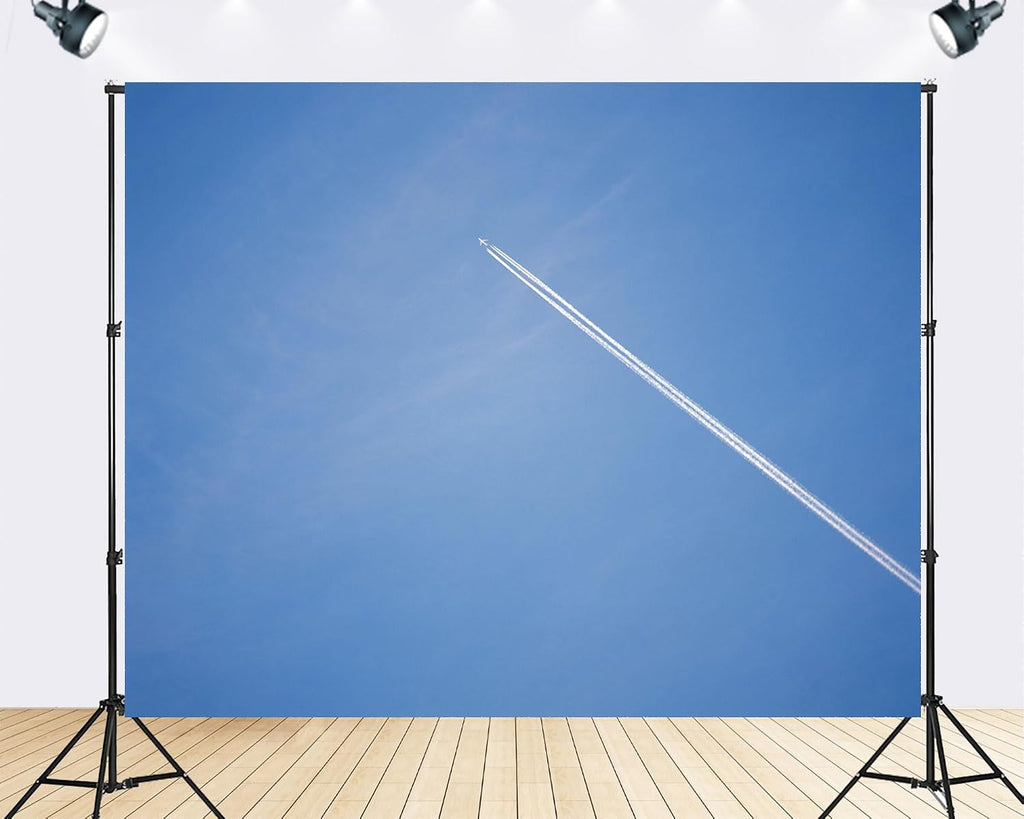 Trykid 20x10ft Blue Sky White Clouds Backdrop Natural Scenery Backdrop Clear Sky Clouds Photography Background Newborn Baby Shower Wedding Birthday Party Decoration Photo Prop