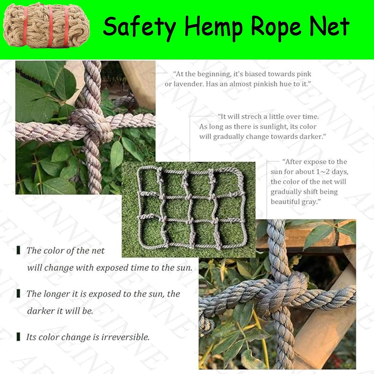 Versatile Child Safety Net for Tree House & Balcony - Anti-Fall Fence Nets for Stairs & Railings, 23x33FT / 7x10M - Climbing Protection for Kids