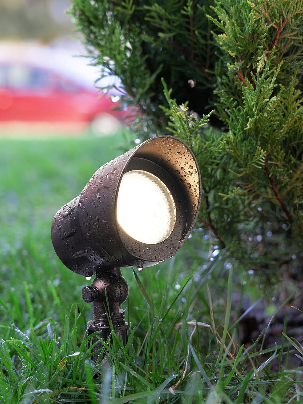 LEONLITE 12-Pack Low Voltage LED Landscape Spotlight, 5W 12V Pathway Lights Outdoor, CRI90, Aluminum Spot Lights for Garden, ETL Listed, IP65 Waterproof, 3000K Warm White, Oil Rubbed Bronze