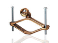 NSI G-25 Heavy Duty Bronze Ground Clamp for Rigid Conduit, 1' Conduit Hub Size, 4 1/2' - 6' Water Pipe Size, 10 sol - 3/0 str Ground Wire Range