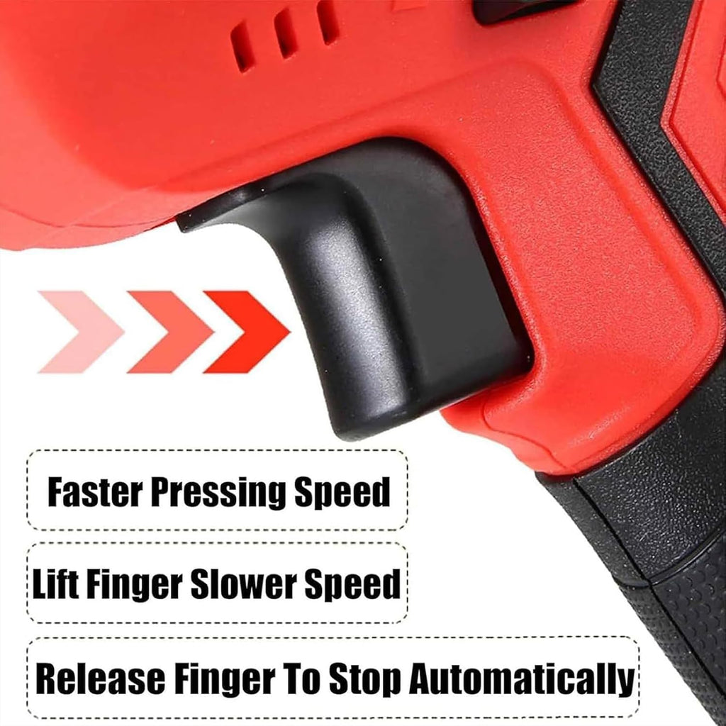 Electric Reciprocating Bone Saw Reciprocating Saw Portable Electric Bone Saw Stainless Steel Saw Blade Cordless Reciprocating Saw for Wood Trees Metal PVC Pipe Cutting,2 Batteries