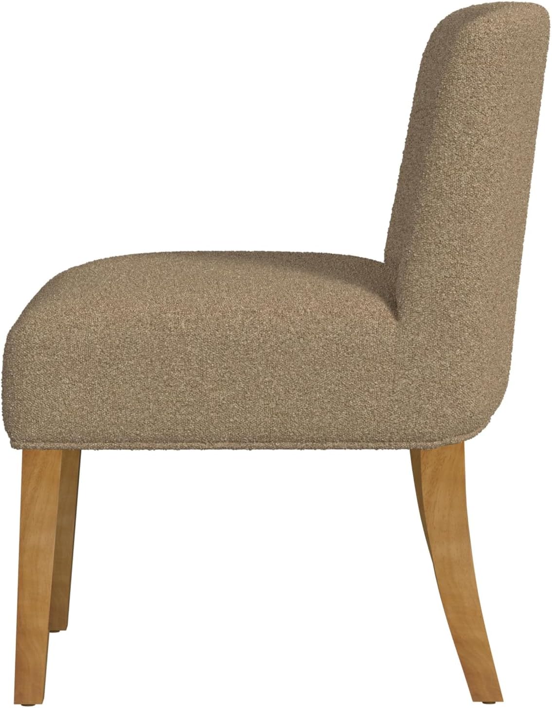 HomePop Low Back Dining Chair - Brown Boucle (Single Pack)