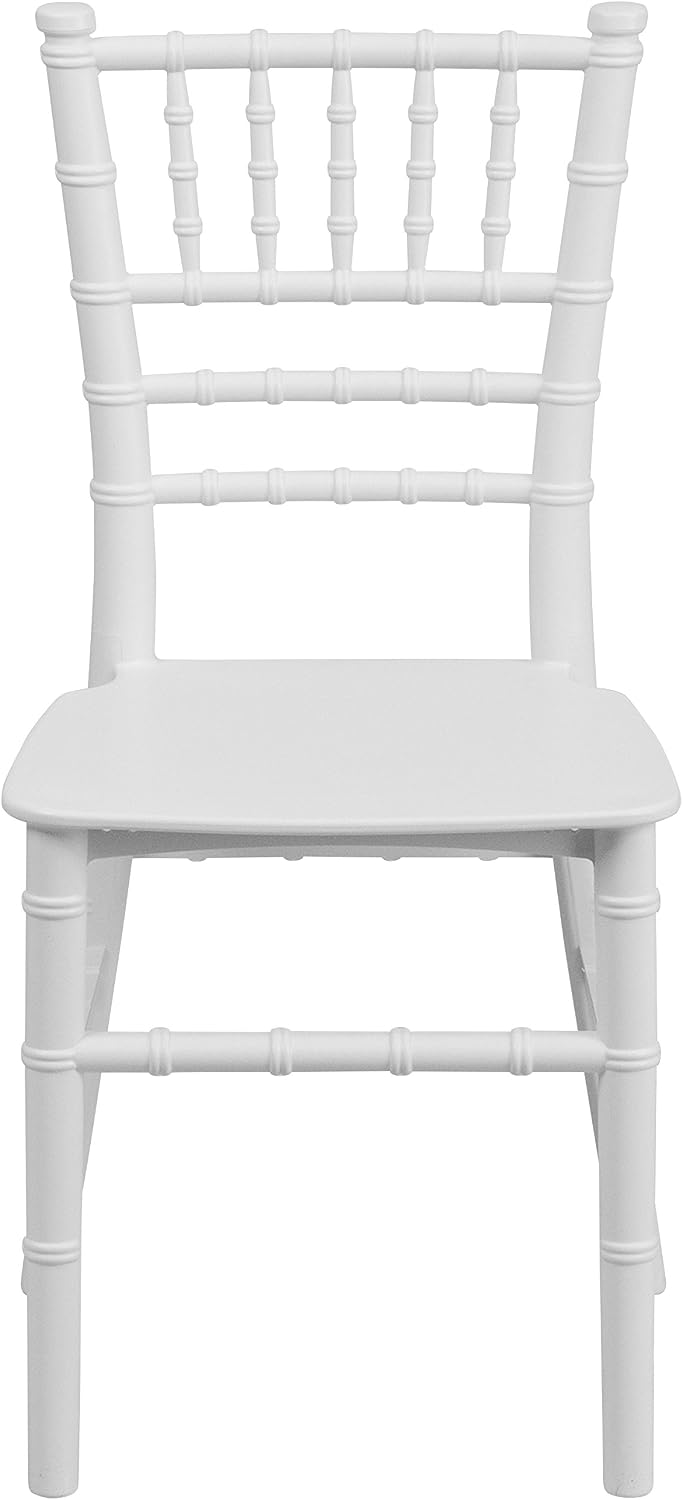 Flash Furniture Hercules Series Children's Resin Event Chairs, Commercial/Residential All Occasion Chairs for Kids, 330 lb. Static Weight Capacity, Set of 10, White