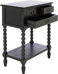 SAFAVIEH Furniture - Athena 3-Drawer Console Table - Black - Solid Wood - Farmhouse Classic Design - Ideal for Entryway, Living Room, Hallway, 23.5' W x 13' D x 29.5' H (CNS5703B)